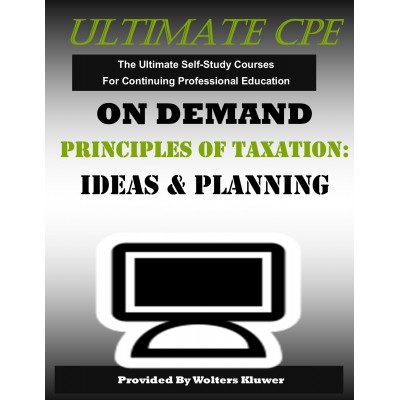 Principles of Taxation: Ideas and Planning
