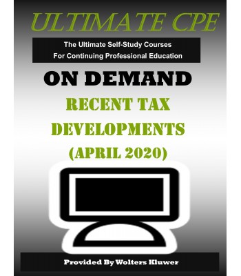Recent Tax Developments (April 2020)