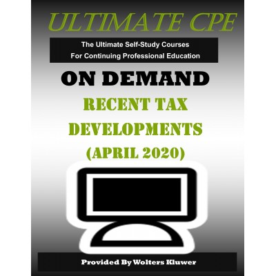 Recent Tax Developments (April 2020)