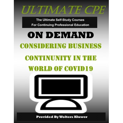 Considering Business Continuity in the World of COVID-19
