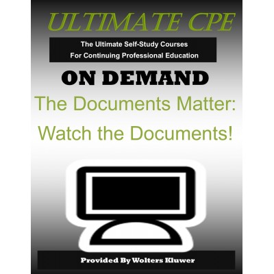 The Documents Matter: Watch the Documents!