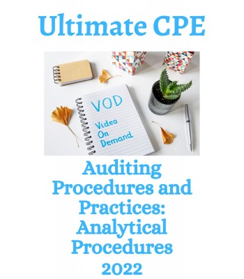 Auditing Procedures and Practices: Analytical Procedures 2022