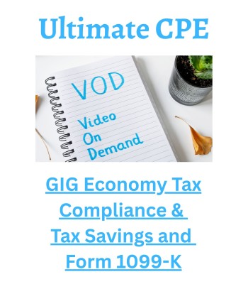 GIG Economy Tax Compliance & Tax Savings and Form 1099-K 2026 GIG Economy Tax Compliance & Tax Savings and Form 1099-K 2026
