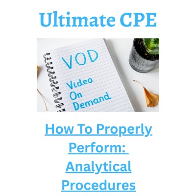 How To Properly Perform: Analytical Procedures 2026