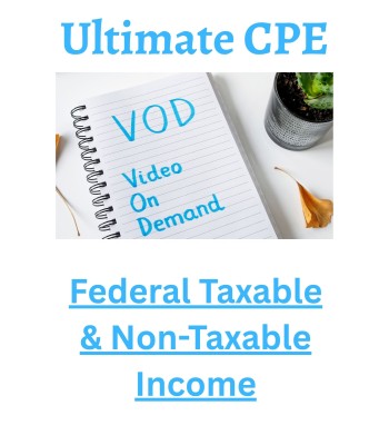 Federal Taxable & Non-Taxable Income 2026