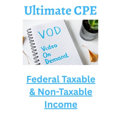 Federal Taxable & Non-Taxable Income 2026