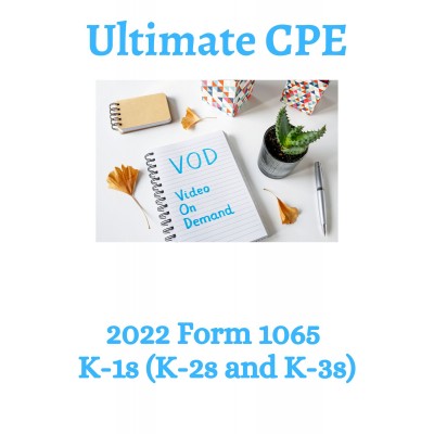 2022 Form 1065 K-1s (K-2s and K-3s)