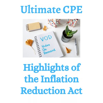 Highlights of the Inflation Reduction Act