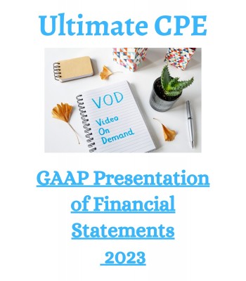 GAAP Presentation of Financial Statements 2023