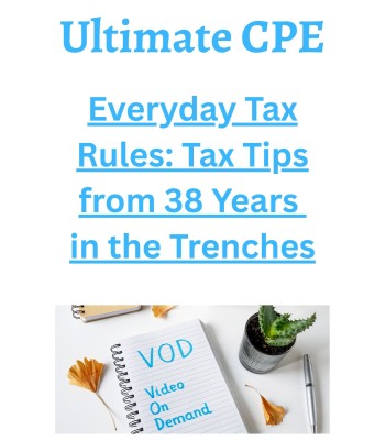 Everyday Tax Rules: Tax Tips from 38 Years in the Trenches